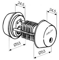 Abloy цилиндр cy 002